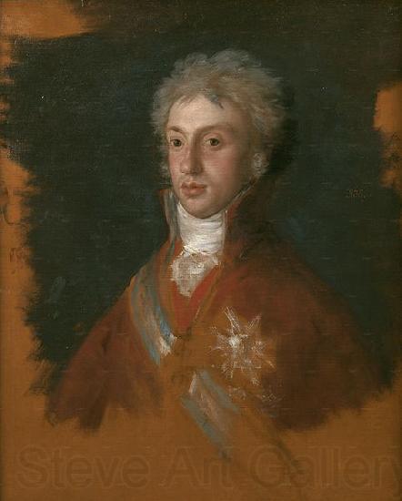 Francisco de Goya Luis de Etruria yerno de Carlos IV, boceto preparatorio para La familia de Carlos IV